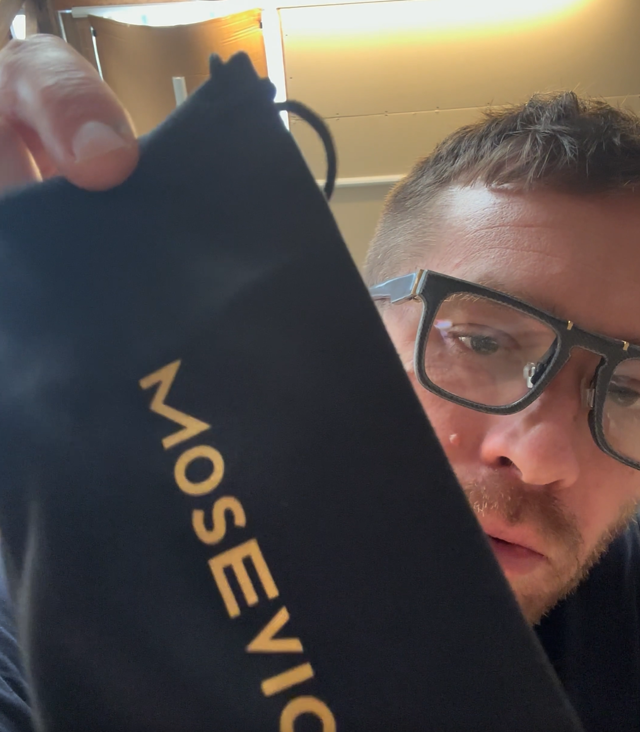 Jack shows how Mosevic eyewear is packaged and explains everything included with each order.